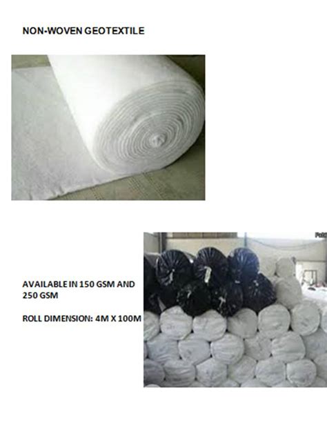 Geotextile – Fabrimetrics Philippines Inc..